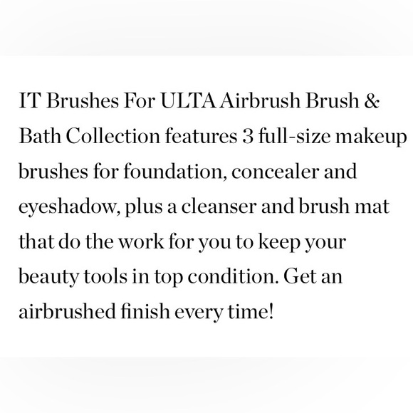 It Cosmetics Brushes for Ulta Airbrush Brush and Bath Collection - Picture 7 of 10
